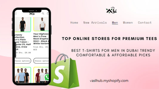 Premium cotton t-shirts for men in Dubai by VaslHub