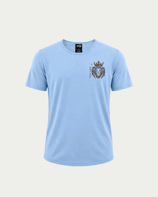 Live Like A Lion Mist Cotton T-Shirt for Men
