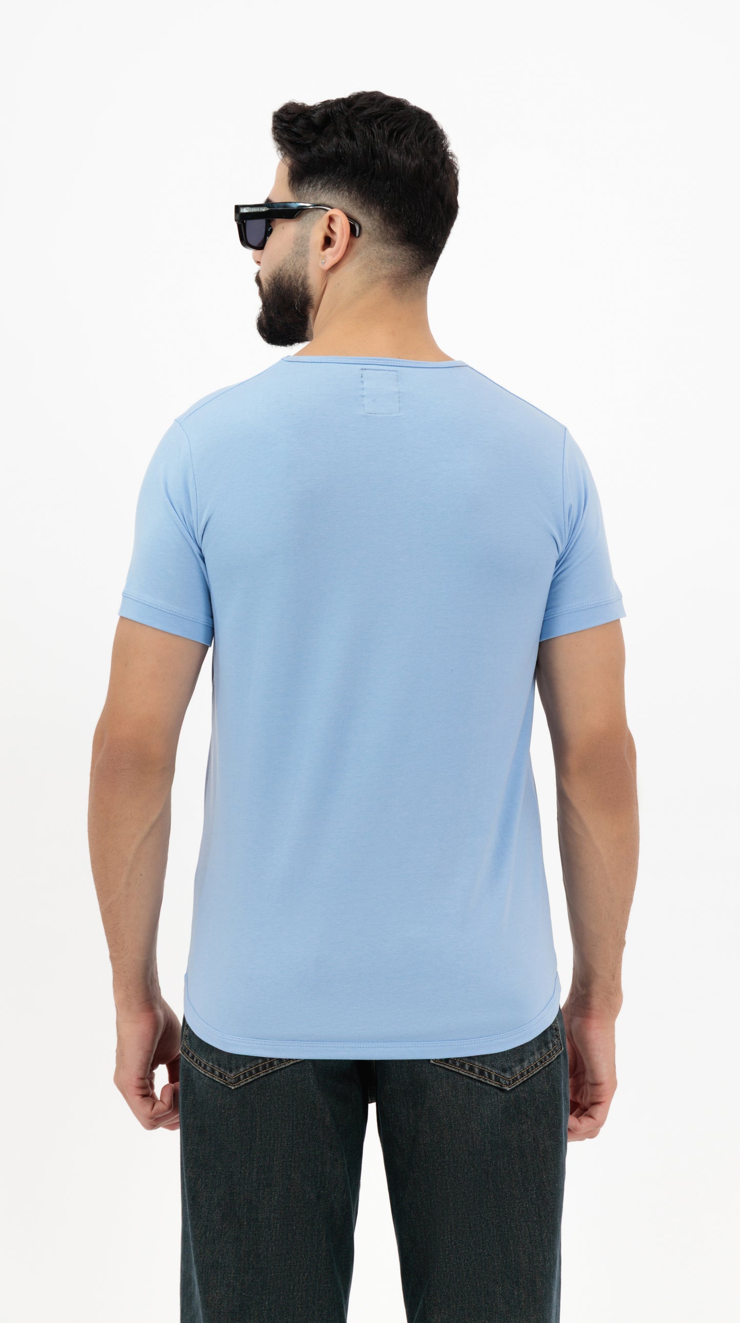 Plain Tee Shirts for Men – Pack of 2 | Mist & Navy Blue