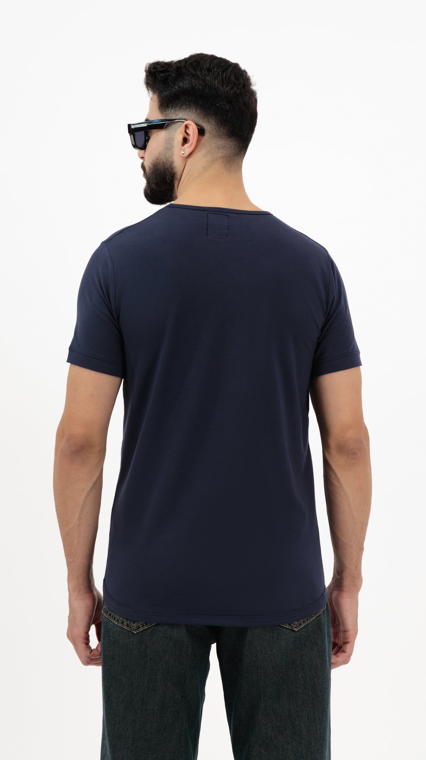 Plain Tee Shirts for Men – Pack of 2 | Mist & Navy Blue
