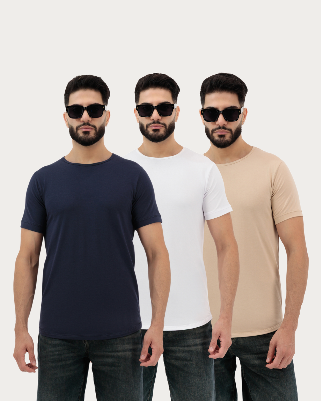 Plain Cotton Shirts for Men – Pack of 3