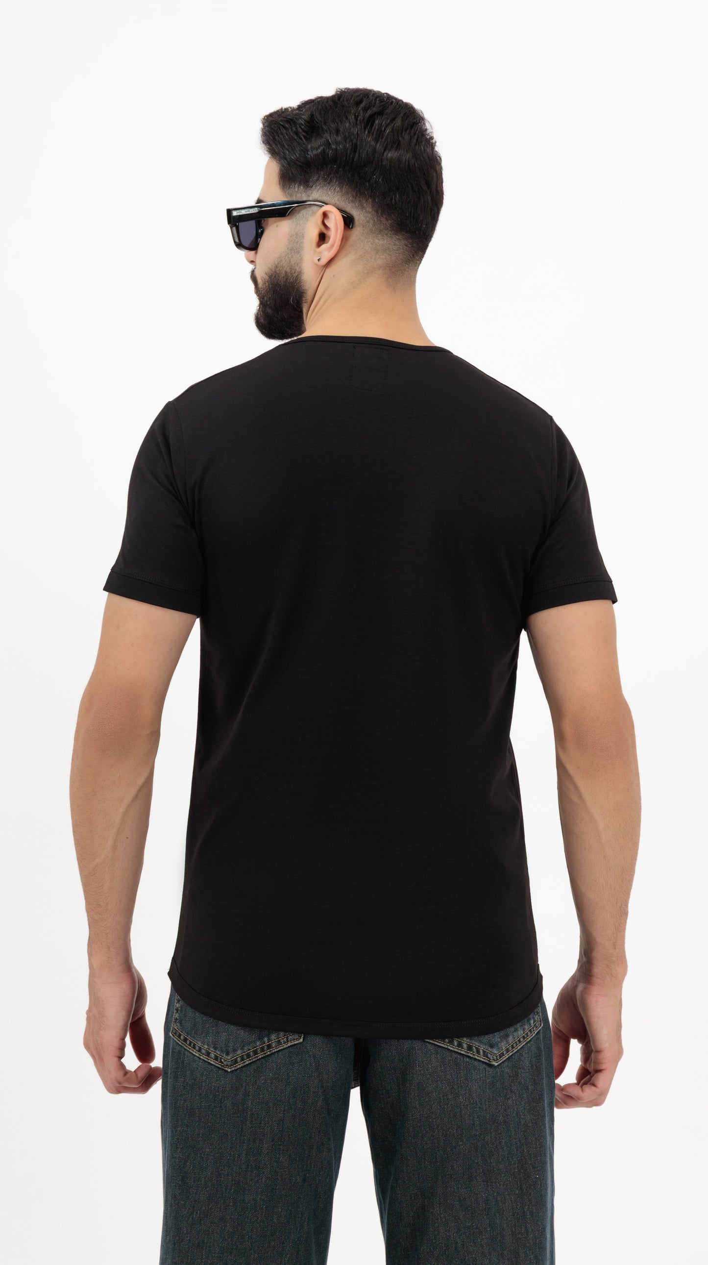 Plain T-Shirts for Men – Pack of 2 | Black & Mist