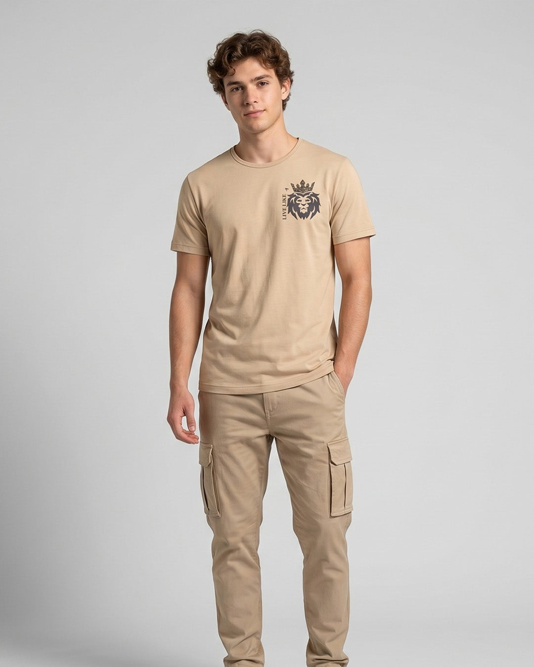 Live Like a lion - Beige