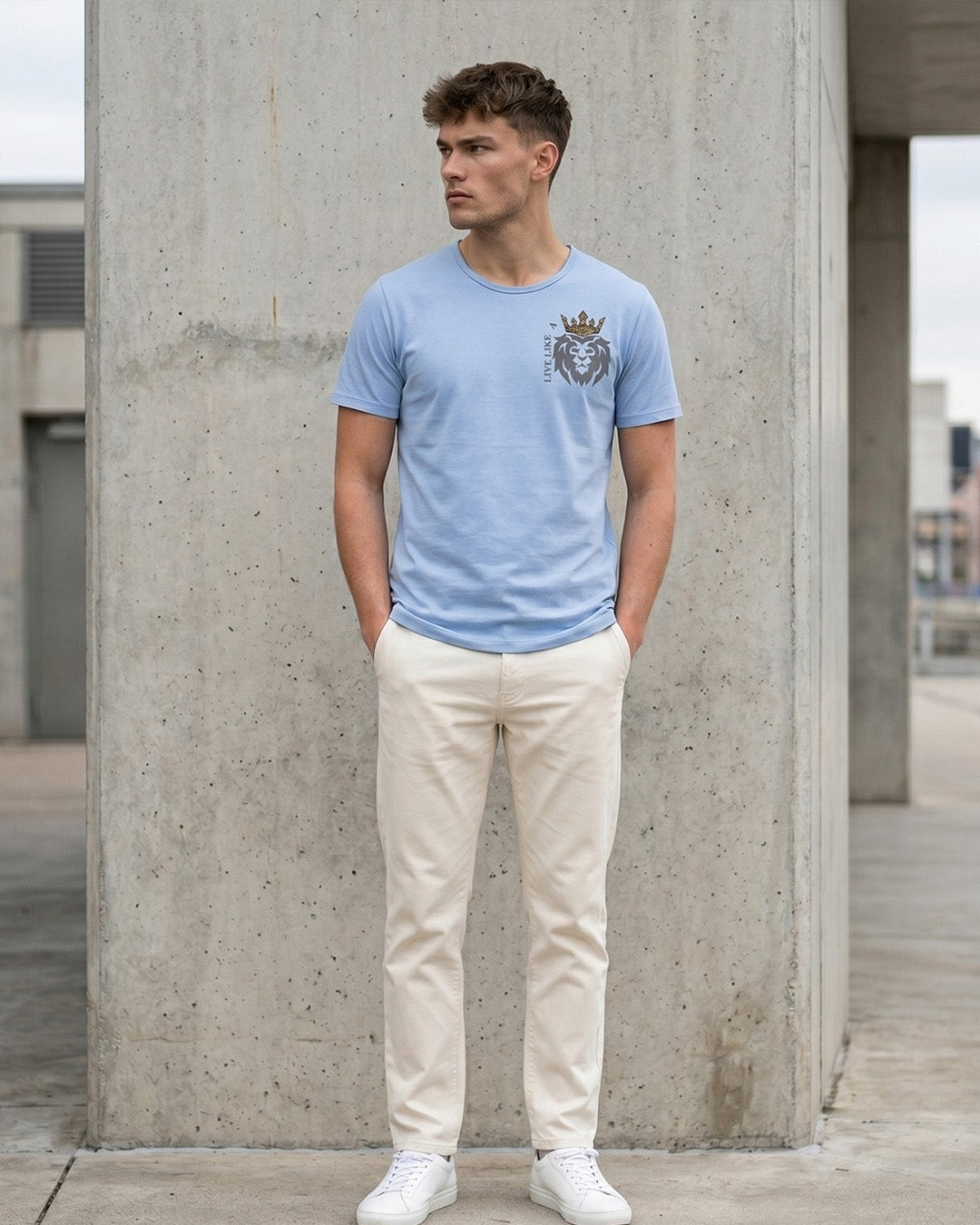 Live Like a Lion - Sky Blue