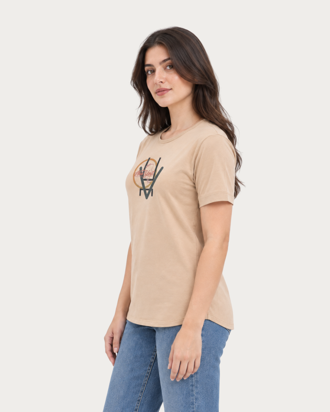 Circle New York Sandstone Graphic T-Shirt for Women